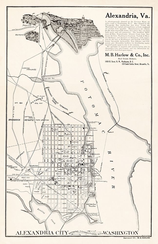 Alexandria Virginia - Harlow 1911