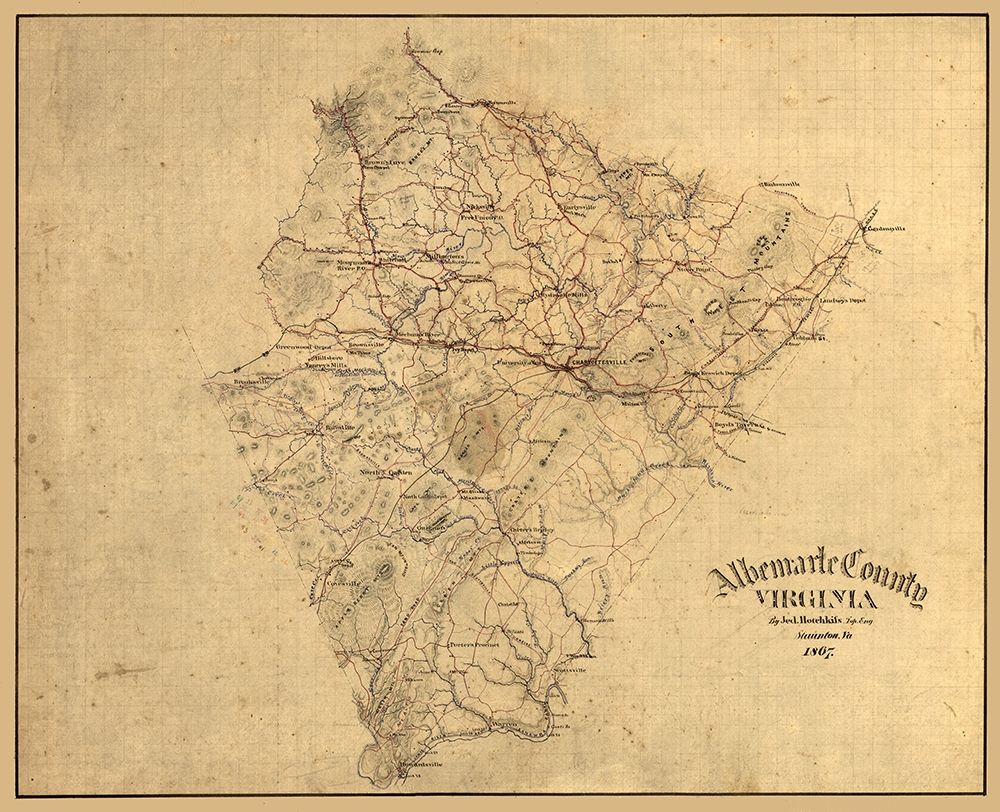 Albemarle County Virginia - Hotchkifs 1867
