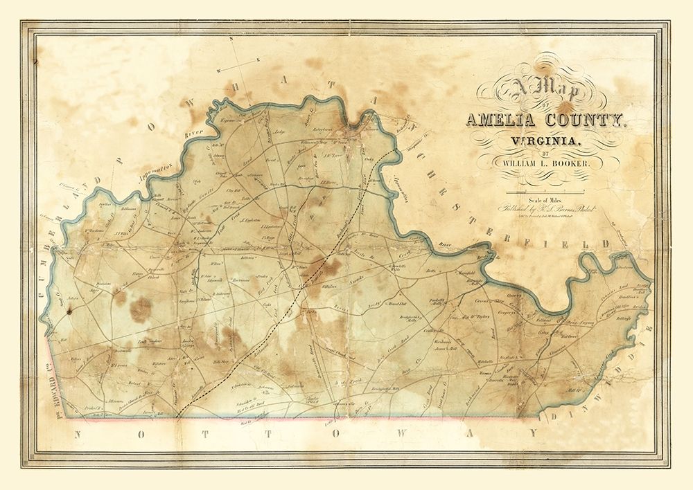 Amelia County Virginia - Booker 1850