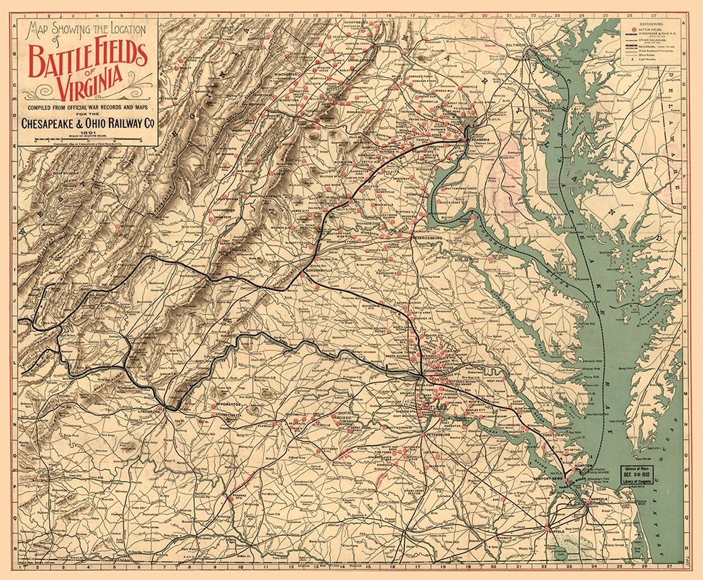 Battle Fields Virginia - 1891