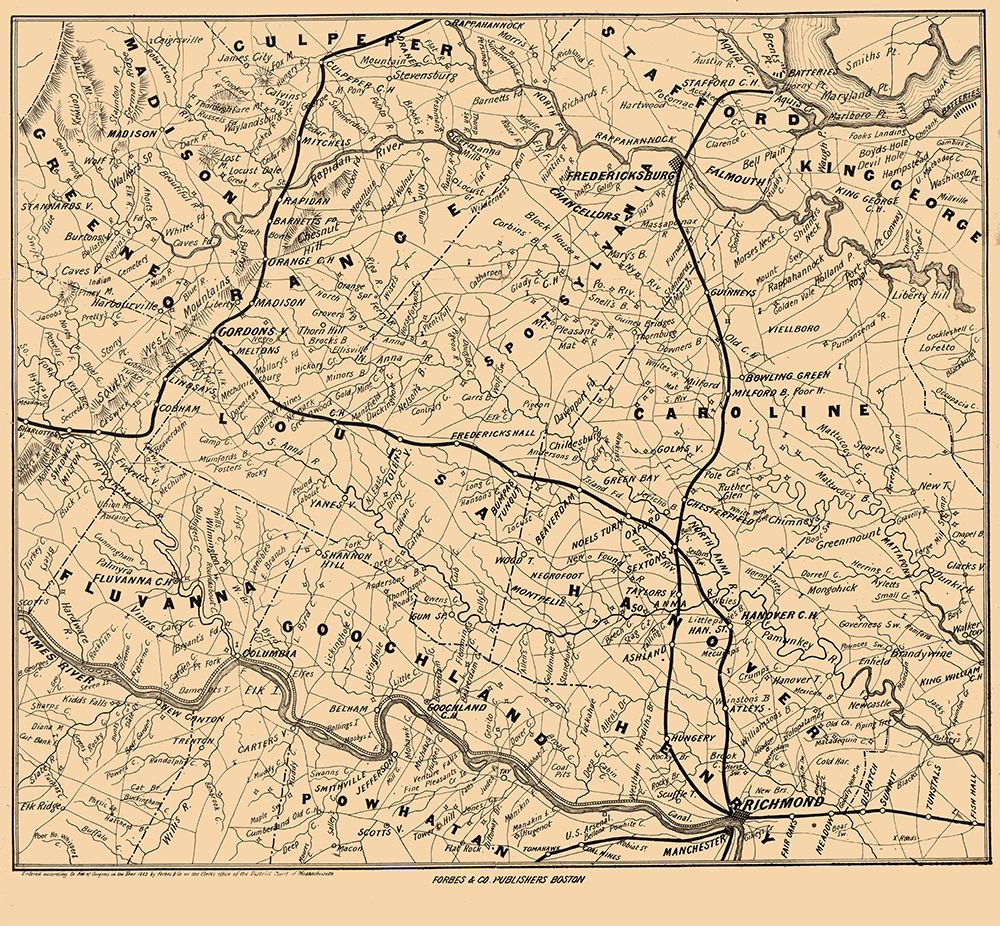 Battle Ground Virginia - Forbes 1863