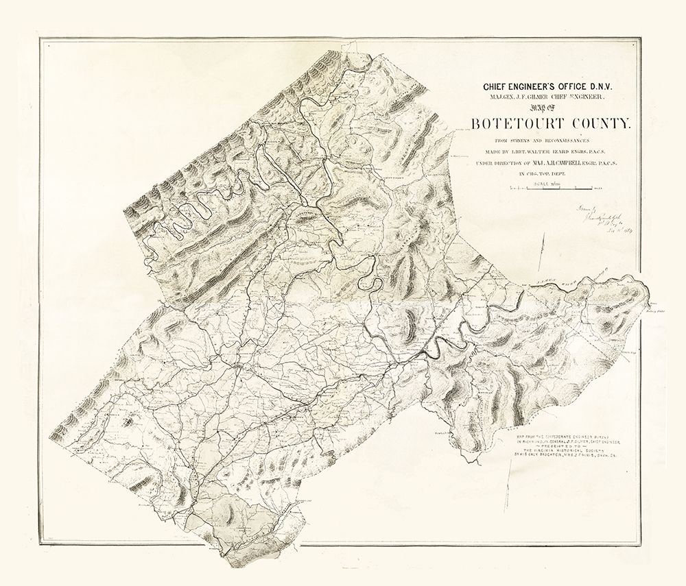 Botetourt County Virginia - Randolph 1864