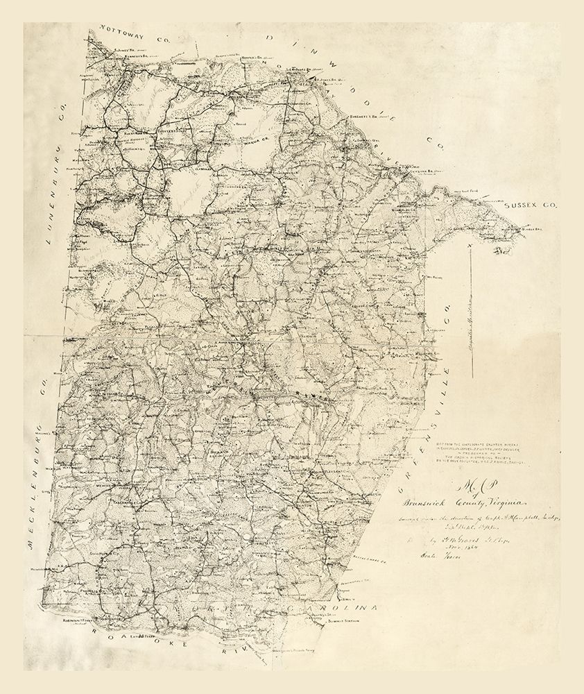 Brunswick County Virginia - Graves 1864