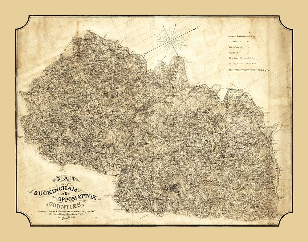 Buckingham County Virginia - Cassell 1863