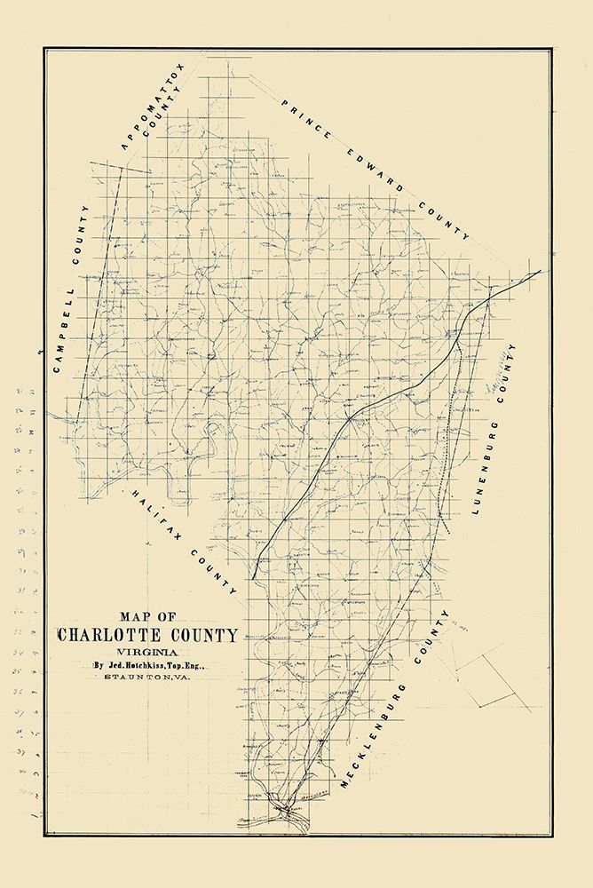 Charlotte County Virginia - Hotchkiss 1860