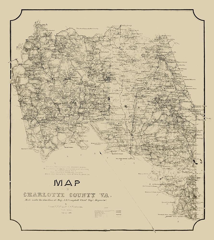Charlotte County Virginia - Campbell 1864