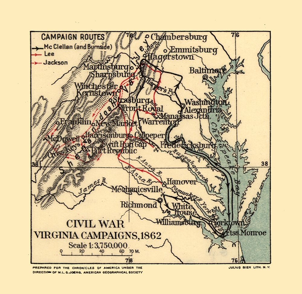 Civil War Campaign Virginia - Joerg 1862