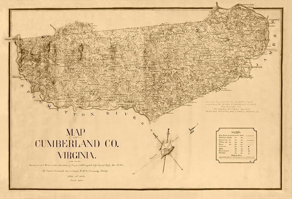 Cumberland County Virginia - Campbell 1864