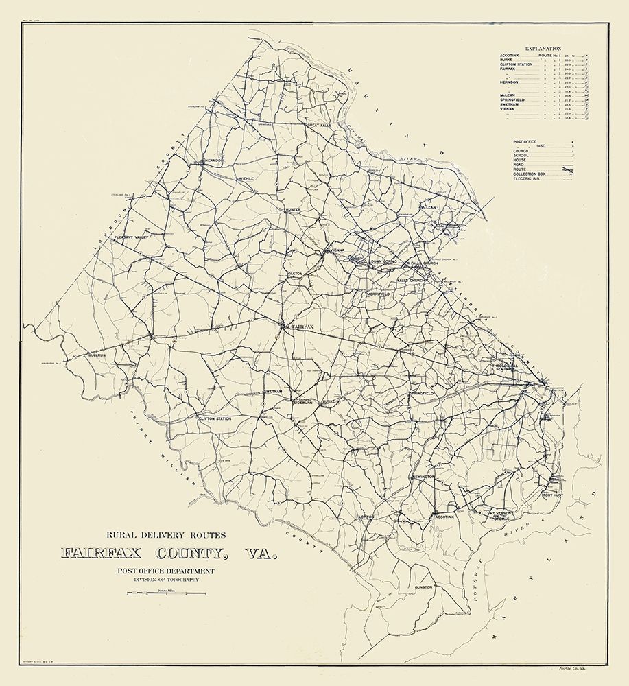 Fairfax County Virginia -  1912