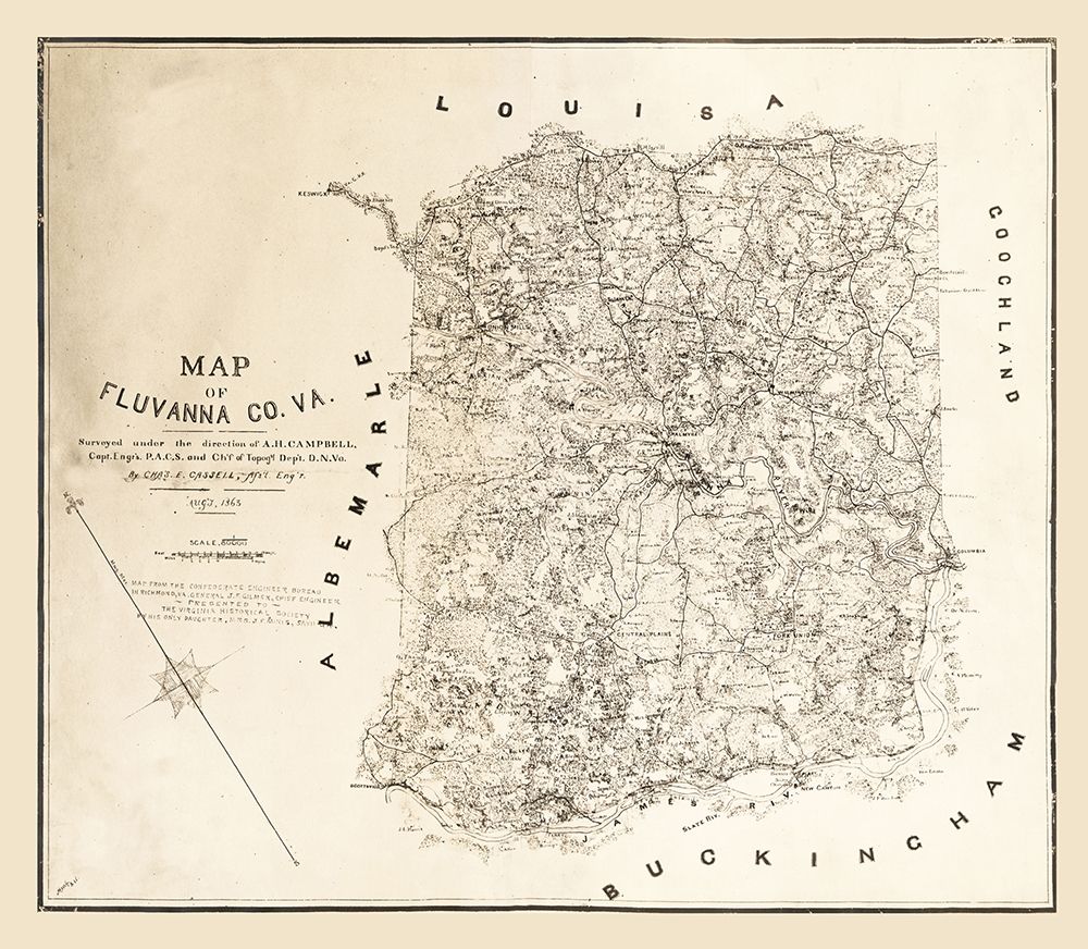 Fluvanna County Virginia - Cassell 1863