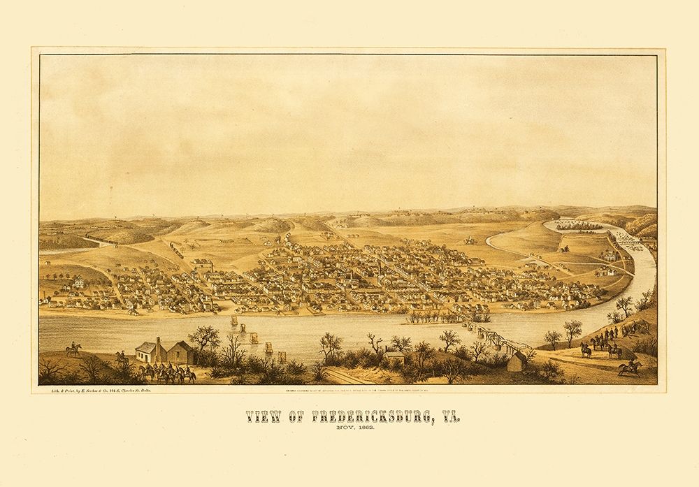 Fredericksburg Virginia - Sachse 1863