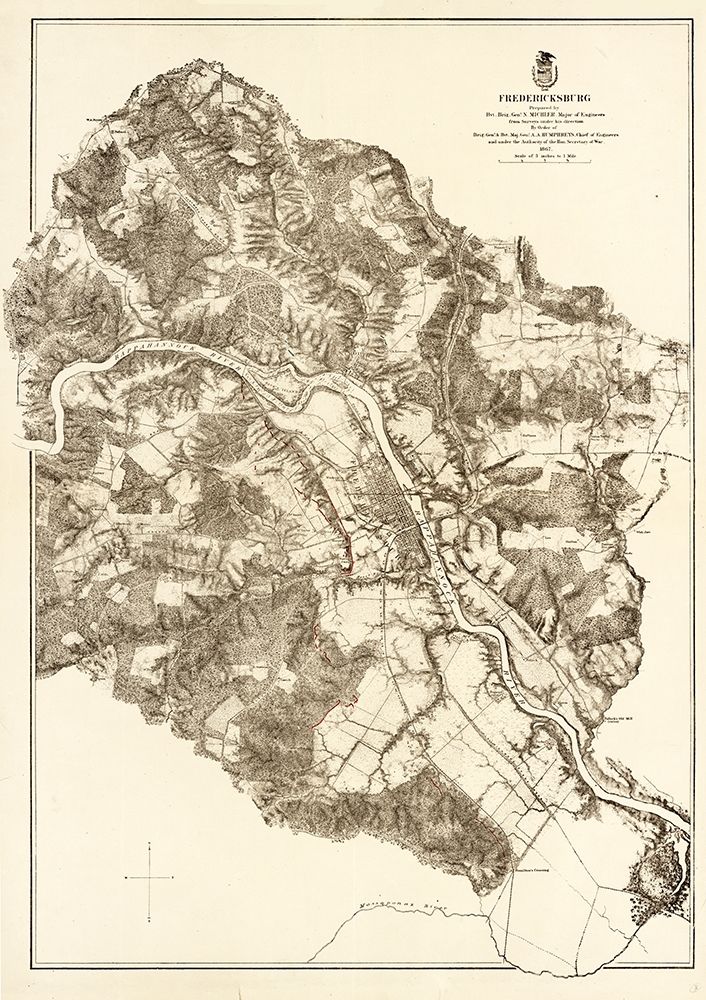 Fredericksburg Virginia - Milcher 1867