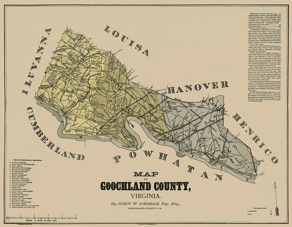 Goochland County Virginia - George 1881