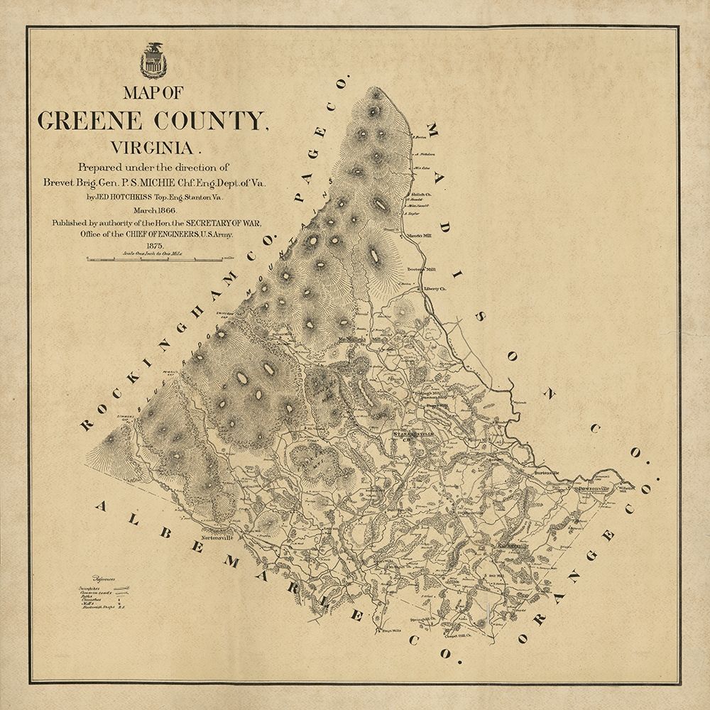 Greene County Virginia - Hotchkiss 1875