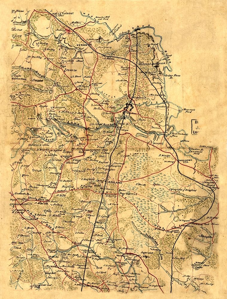 Hanover County Virginia - 1860