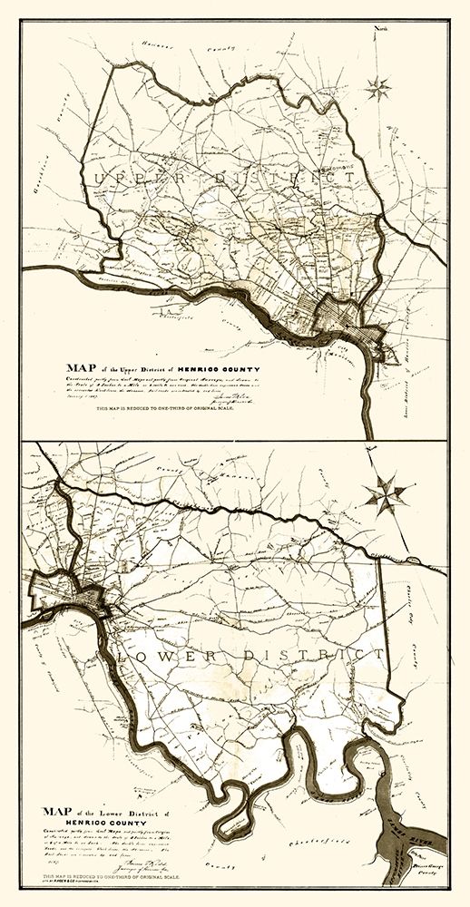 Henrico County Virginia - Hancock 1887