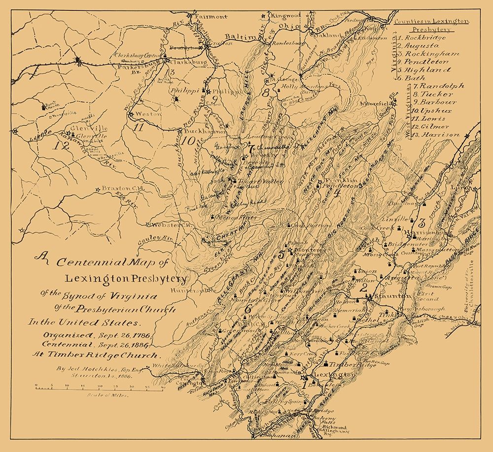 Lexington Presbyterian Synod of Virginias 1886