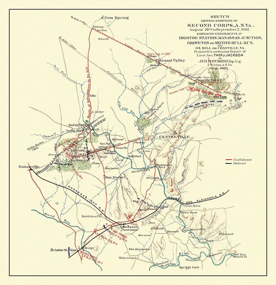 Second Corps Bristoe Station Manassas Junction