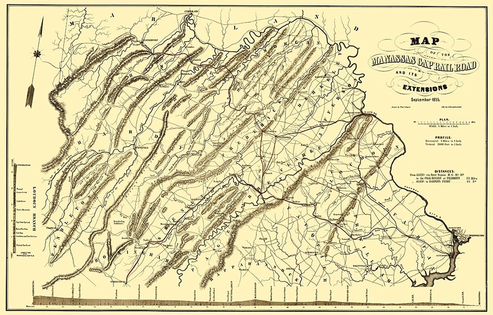 Manassas Gap Railroad - Hoen 1855