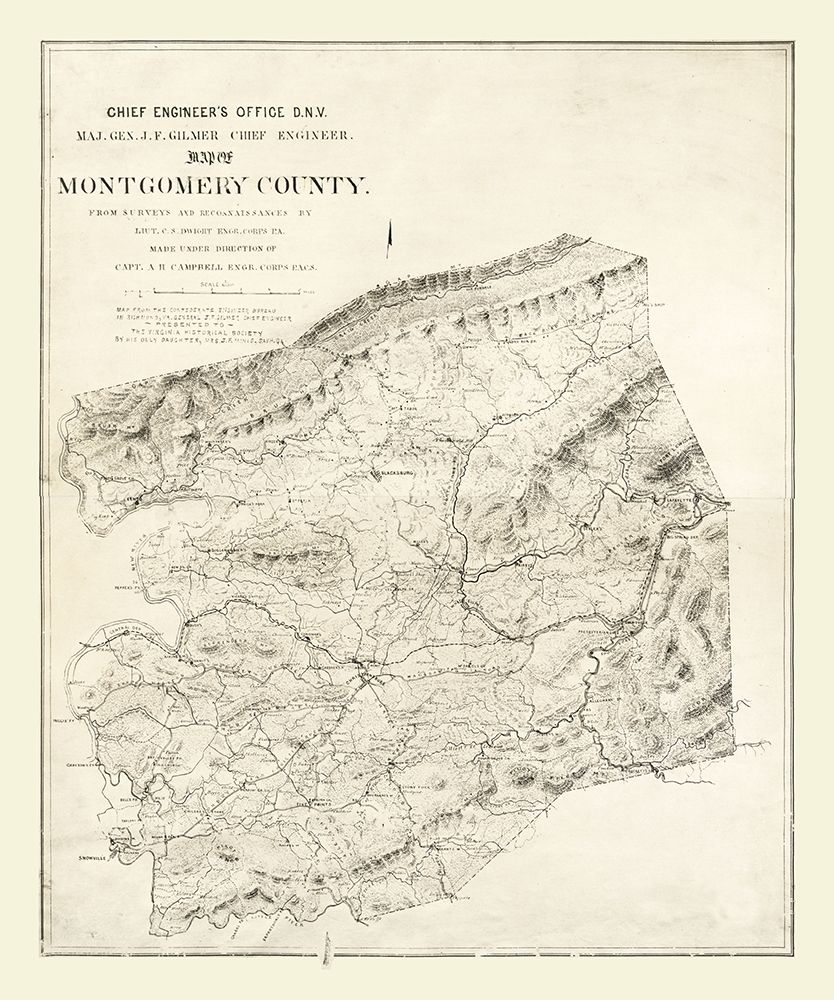 Montgomery County Virginia - Gilmer 1864