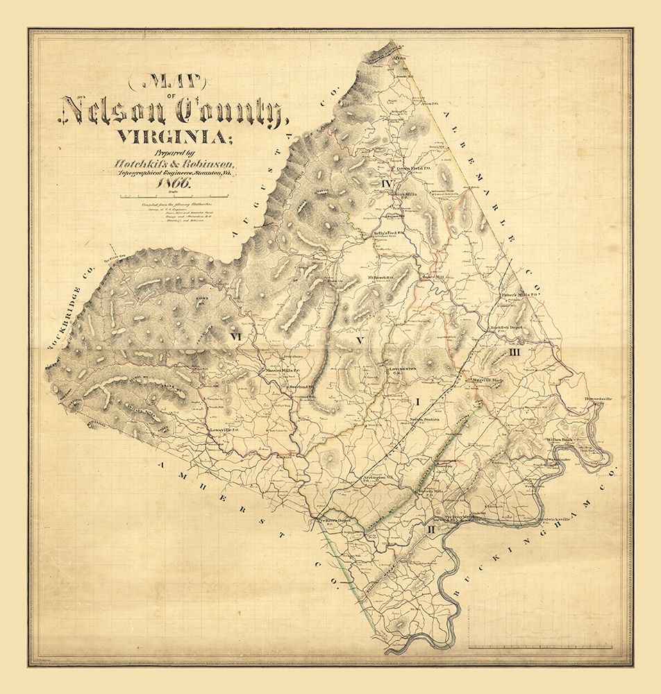 Nelson County Virginia - Hotchkiss 1866