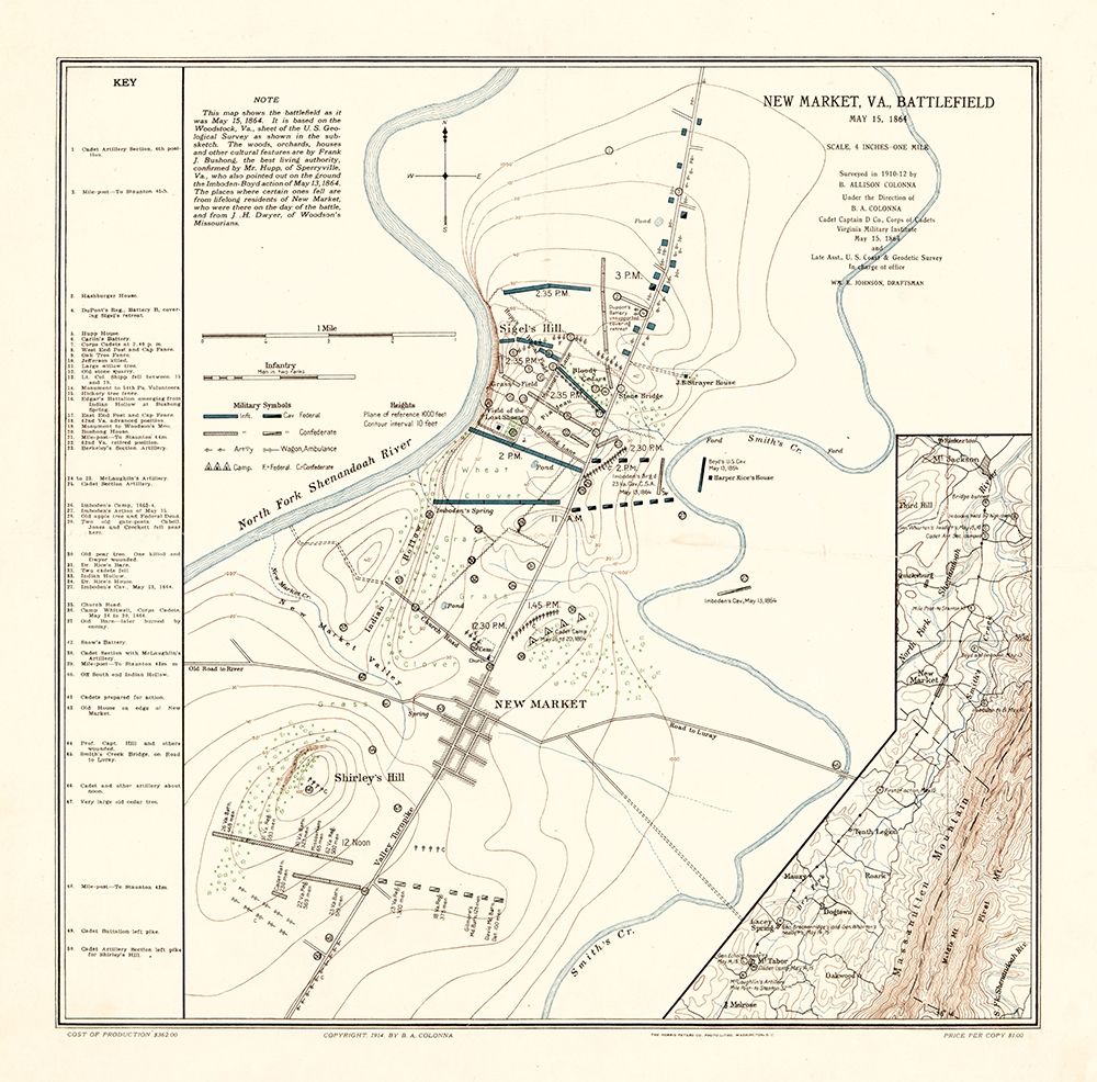 New Market Virginia - Colonna 1864
