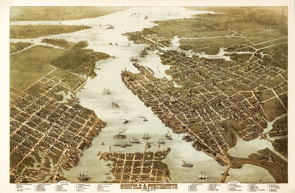 Norfolk Portsmouth Virginia - 1873