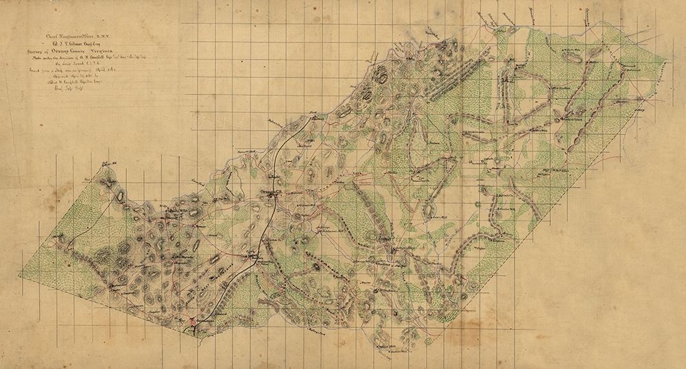 Orange County Virginia - Gilmer 1863