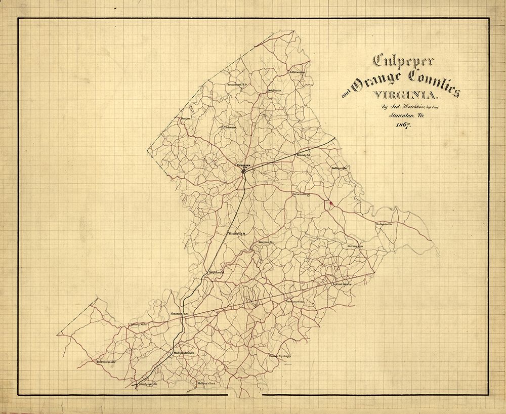 Orange County Virginia - Hotchkiss 1867