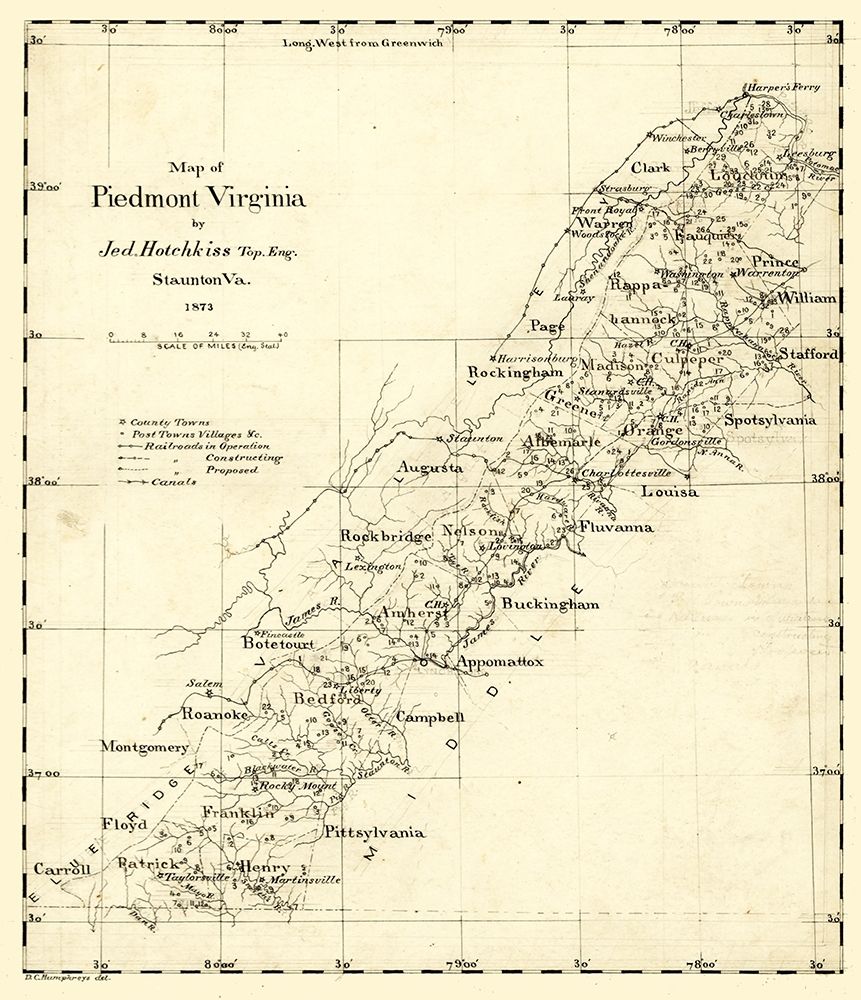 Piedmont Virginia - Hotchkiss 1873