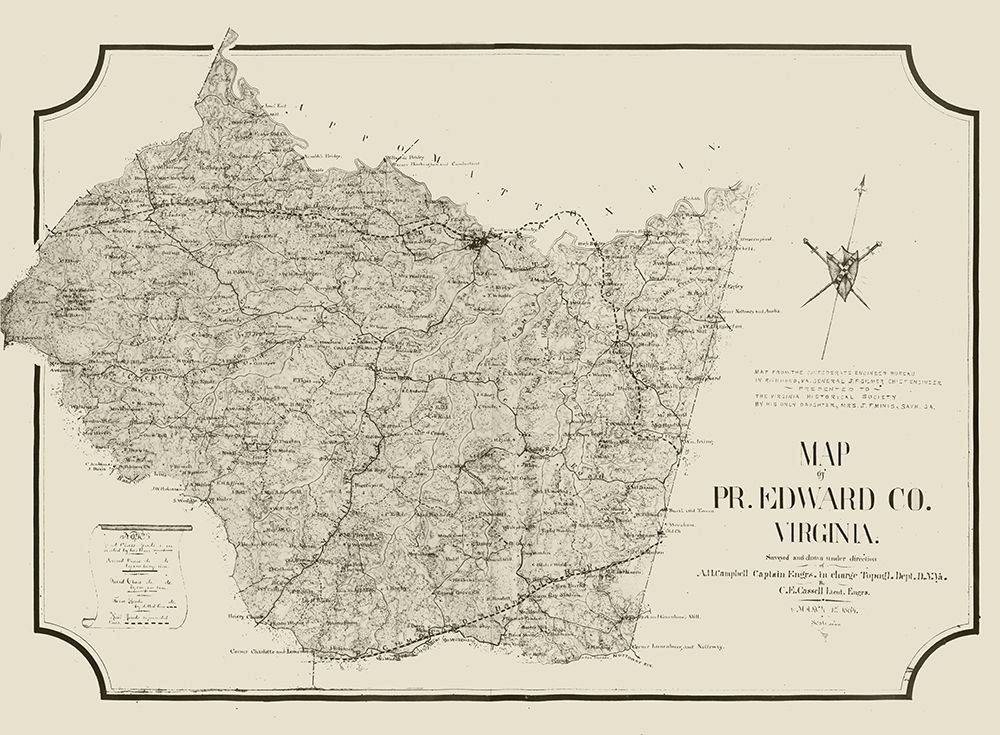 Prince Edward County Virginia - Cassell 1864