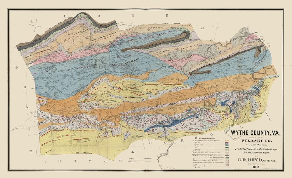 Pulaski County Virginia - Boyd 1890