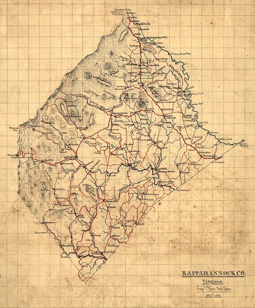 Rappahannock County Virginia - 1863