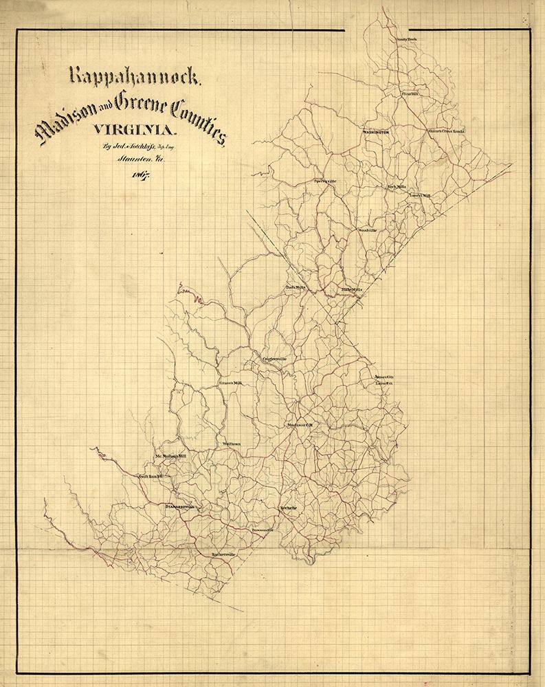 Rappahannock County Virginia - Hotchkifs 1867