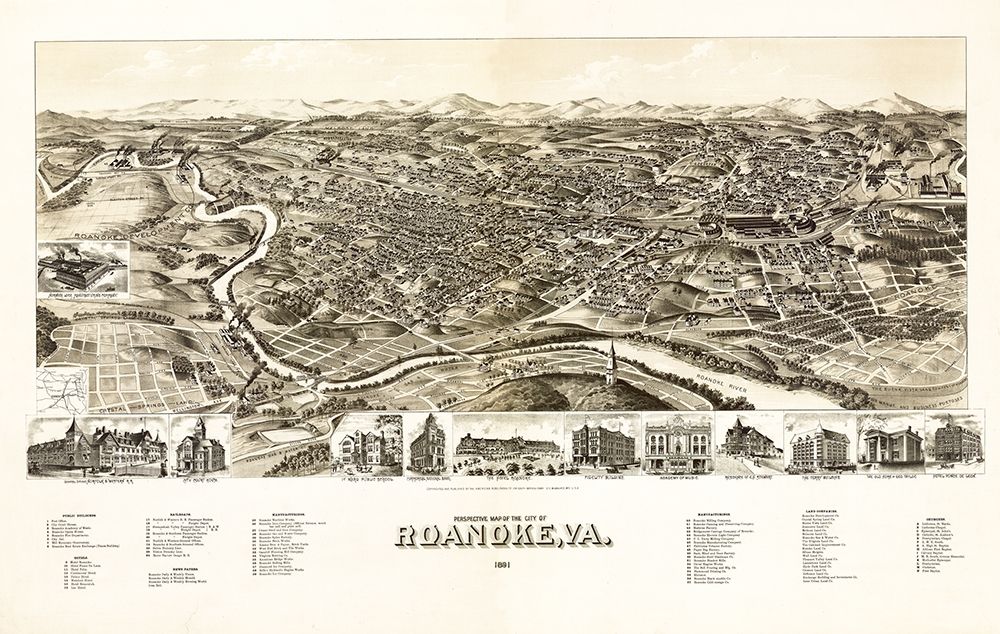 Roanoke Virginia - 1891