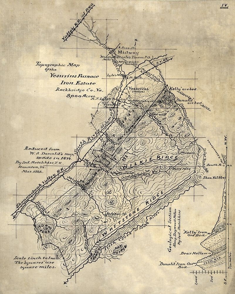 Rockbridge County Virginia - Hotchkiss 1882