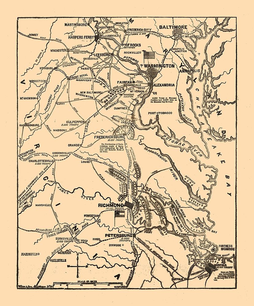 Seat of War Virginia 1861