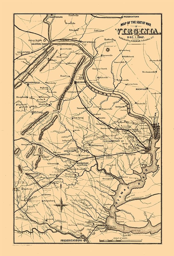 Seat of War Virginia - Duncan 1862