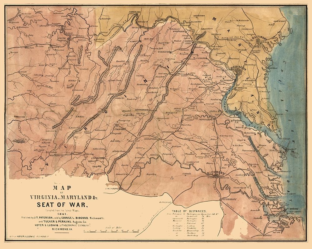 Seat of War Virginia - Ludwig 1861