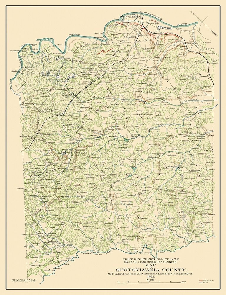 Spotsylvania Virginia - Campbell 1863