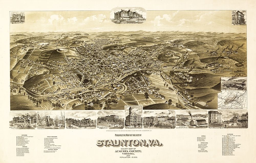 Staunton Virginia - 1891