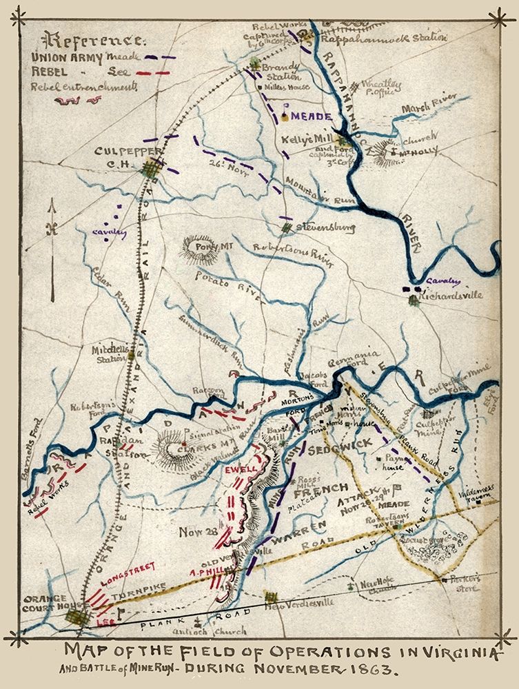 State of Operations Virginia - 1863