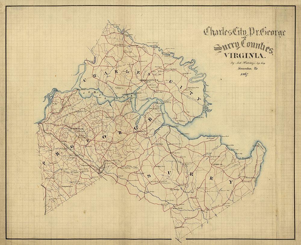 Surry County Virginia - Hotchkifs 1867