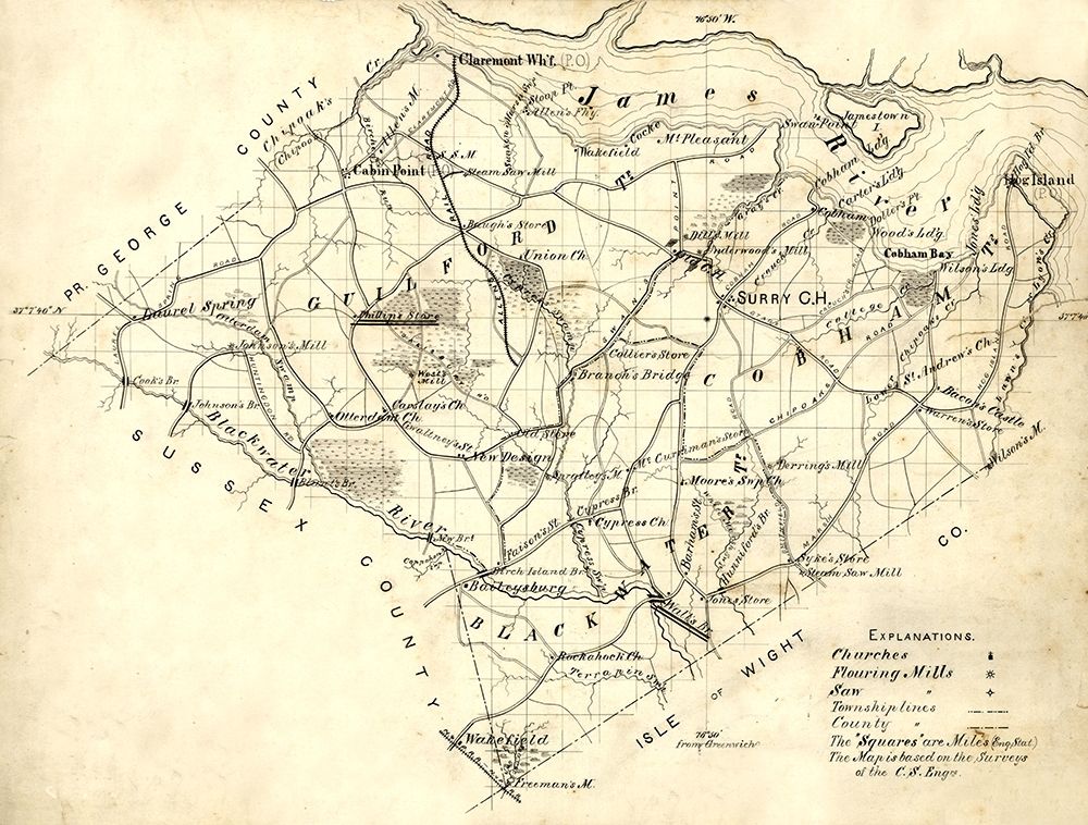 Surry County Virginia - 1871