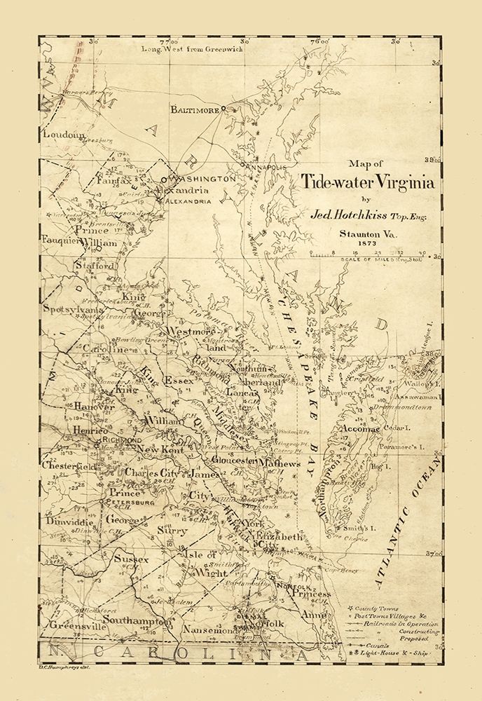 Virginia Tidewaters - Hotchkiss 1873
