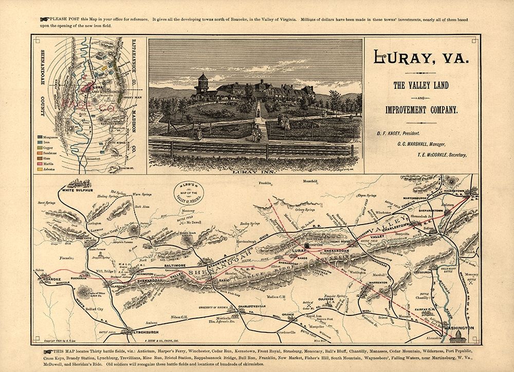 Valley of Virginia - 1890