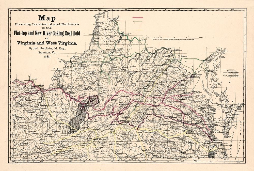 Virginia West Virginia - Hotchkiss 1888