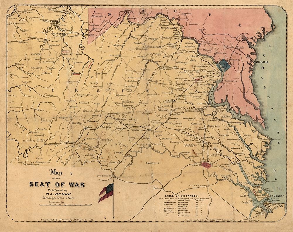 Virginia Maryland - Grant 1861