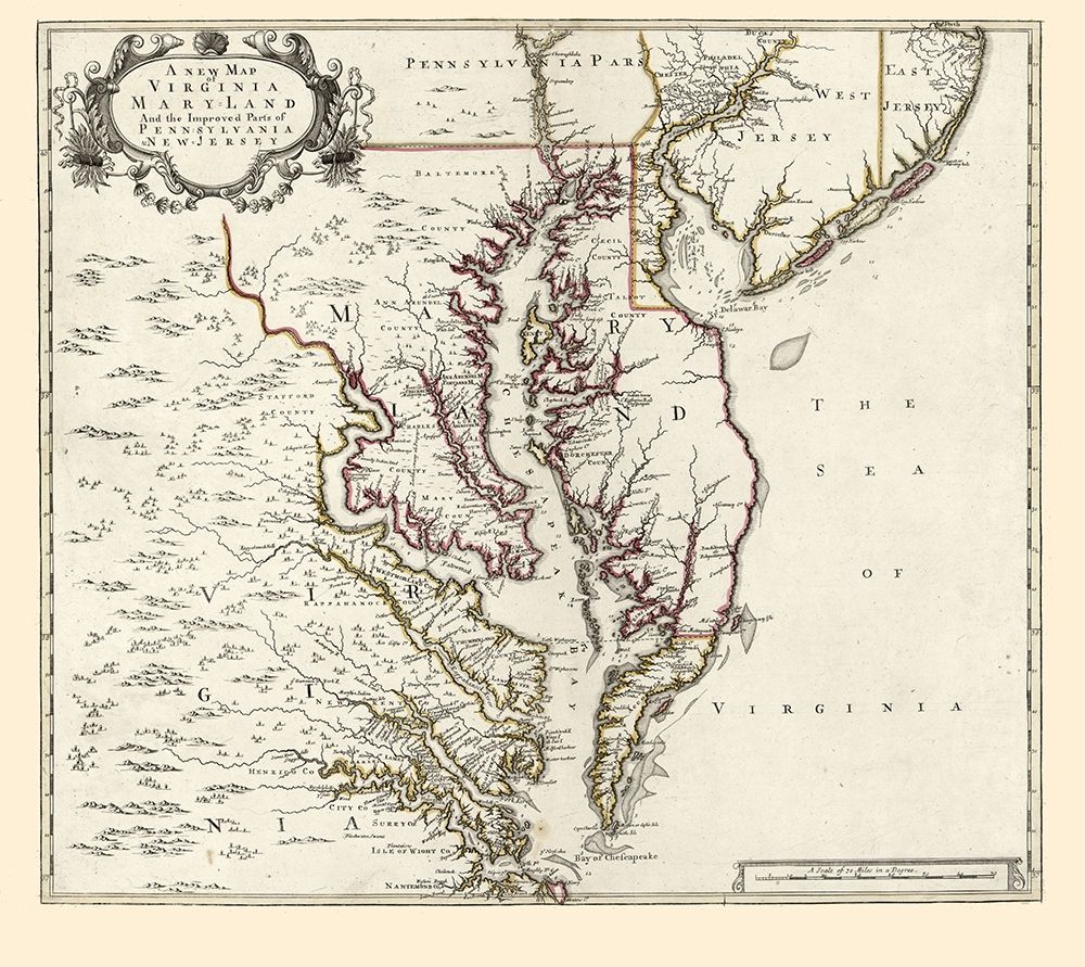 Virginia Maryland - 1700