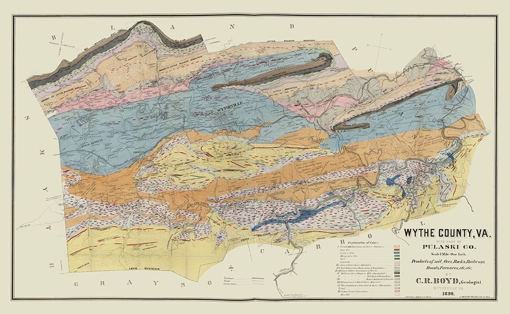 Wythe County Virginia - Boyd 1890